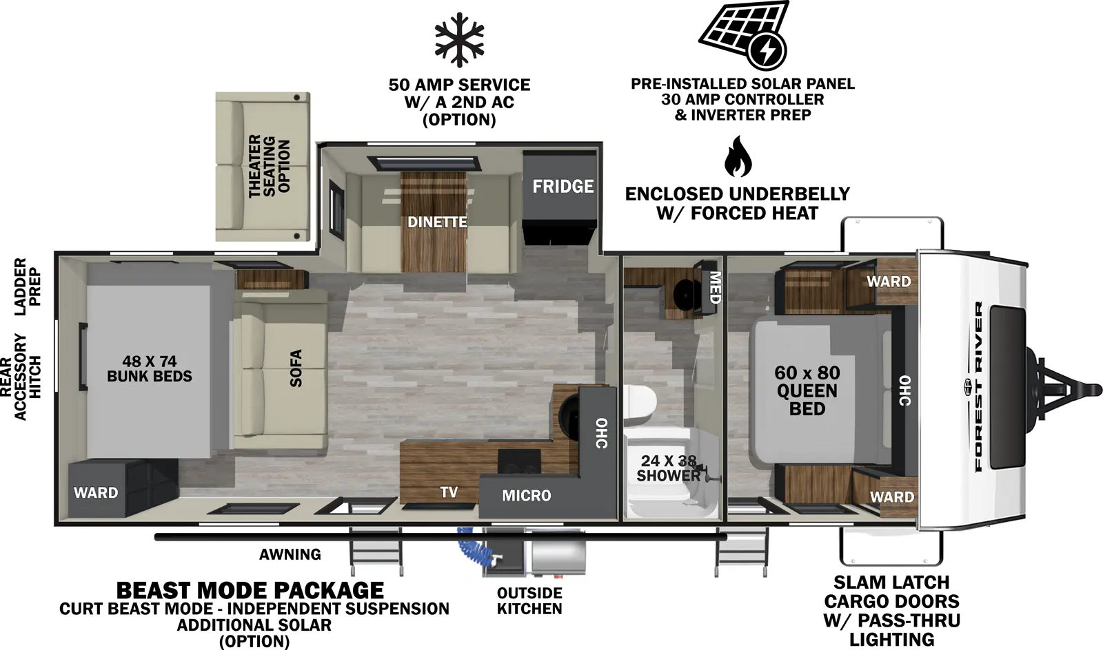 Ibex 25RBH Floorplan
